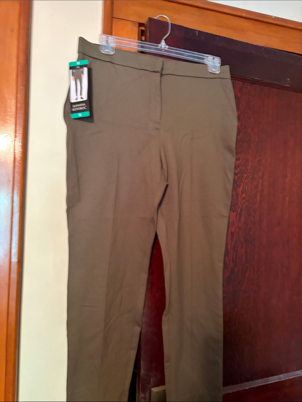 Banana Republic Olive Green Skinny Pull-On Pants